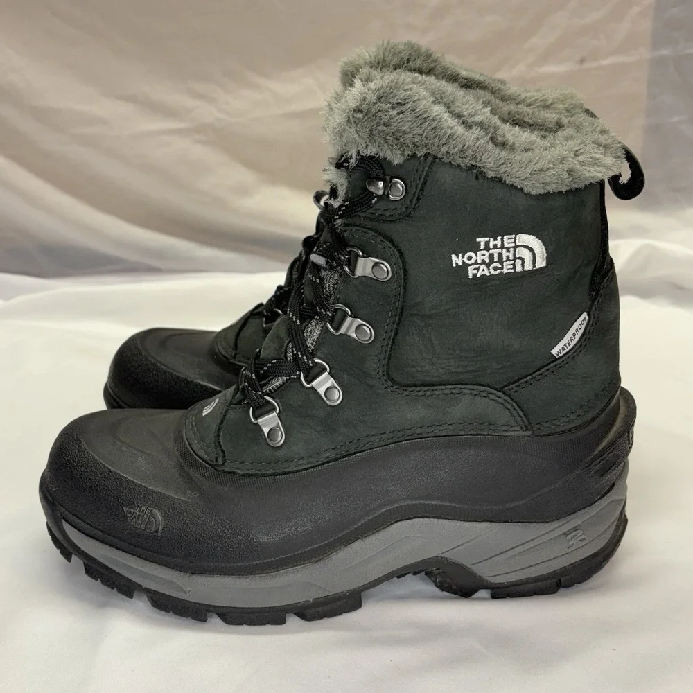 The North Face Chilkat Waterproof Duck Boots Women's 8.5‎ LaceUp Snow PrimaLoft